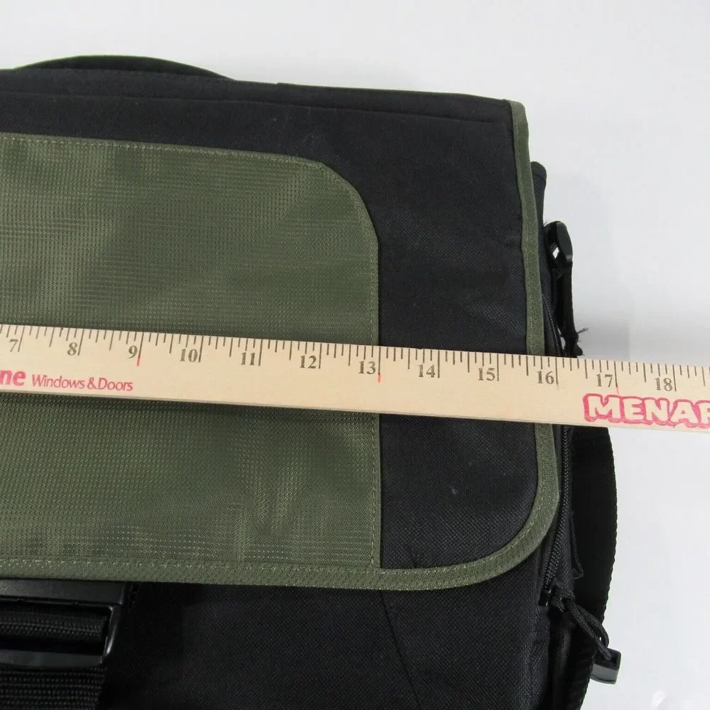 Lenovo Laptop‎ Shoulder Bag 41U253 Many Compartments Black/Olive Green